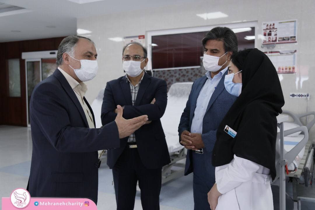 بازدید دکتر محمد سوداوی رئیس بیمارستان شهدای لنجان