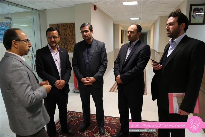 بازدید  شامگاه دوشنبه 27 آذر 96 صورت گرفت، موسوی، رئیس اداره حراست مدیریت درمان تامین اجتماعی استان قزوین از مهرانه