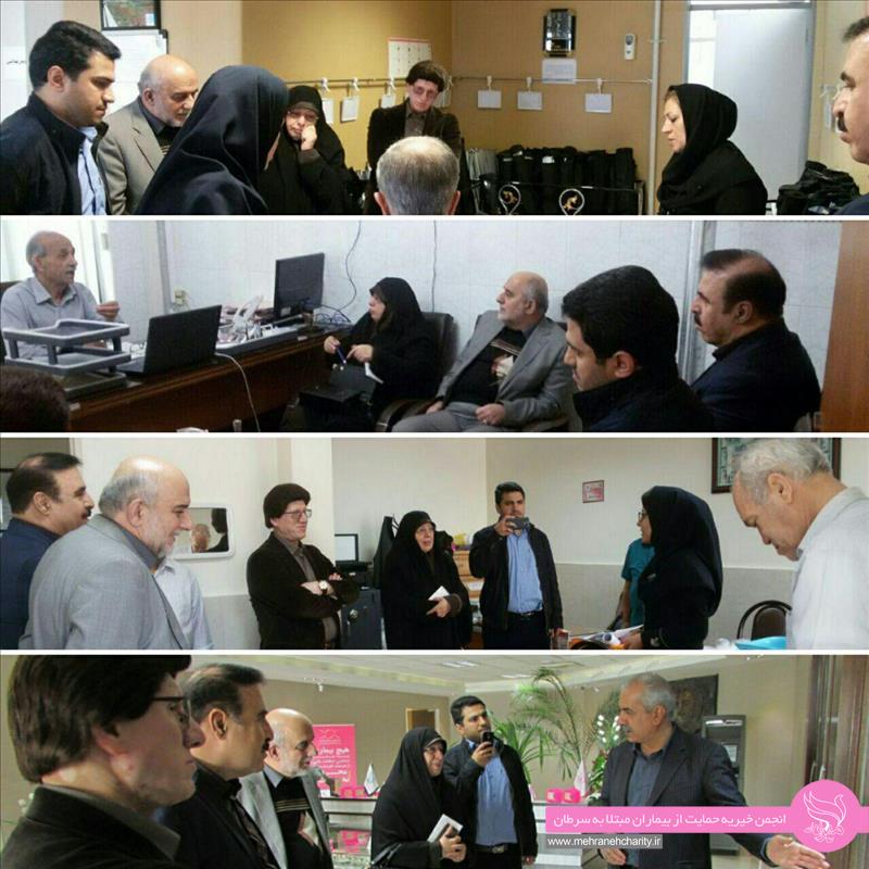 مدیرعامل مؤسسه خیریه امید استان گیلان و هیئت همراه از مرکز رادیوتراپی مهرانه بازدید کردند