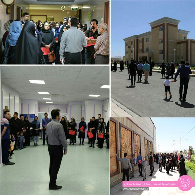 جمعی از خانواده های خیران ساختمان حدیدیان و کارمندان مهرانه روز جمعه 26 خردادماه از کلینیک رادیوتراپی این مجموعه بازدید کردند.