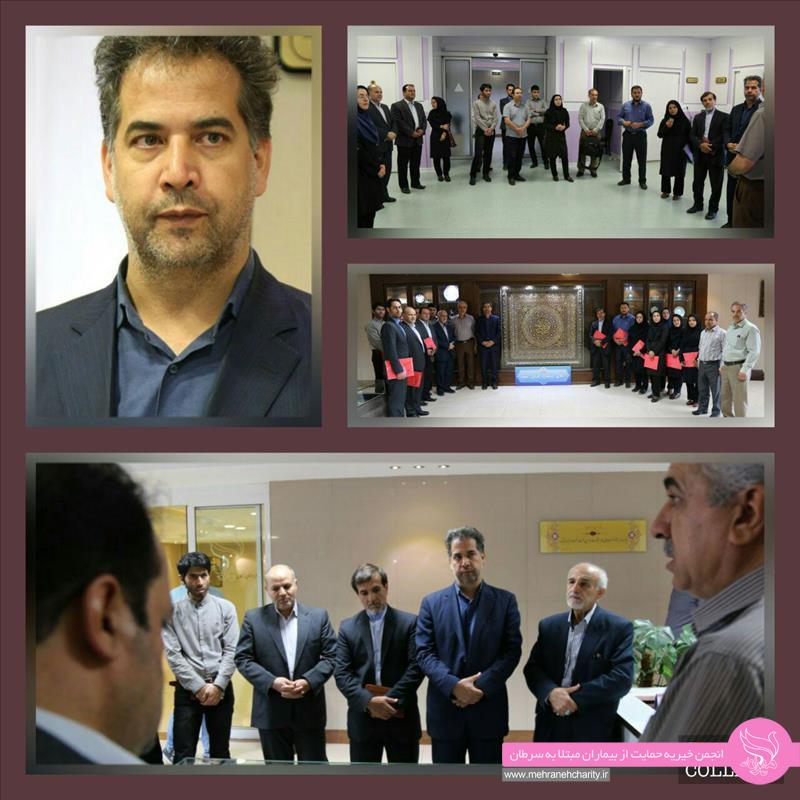 داود کارگرزاده، مدیرکل استاندارد استان زنجان در بازدید از مرکز رادیوتراپی مهرانه