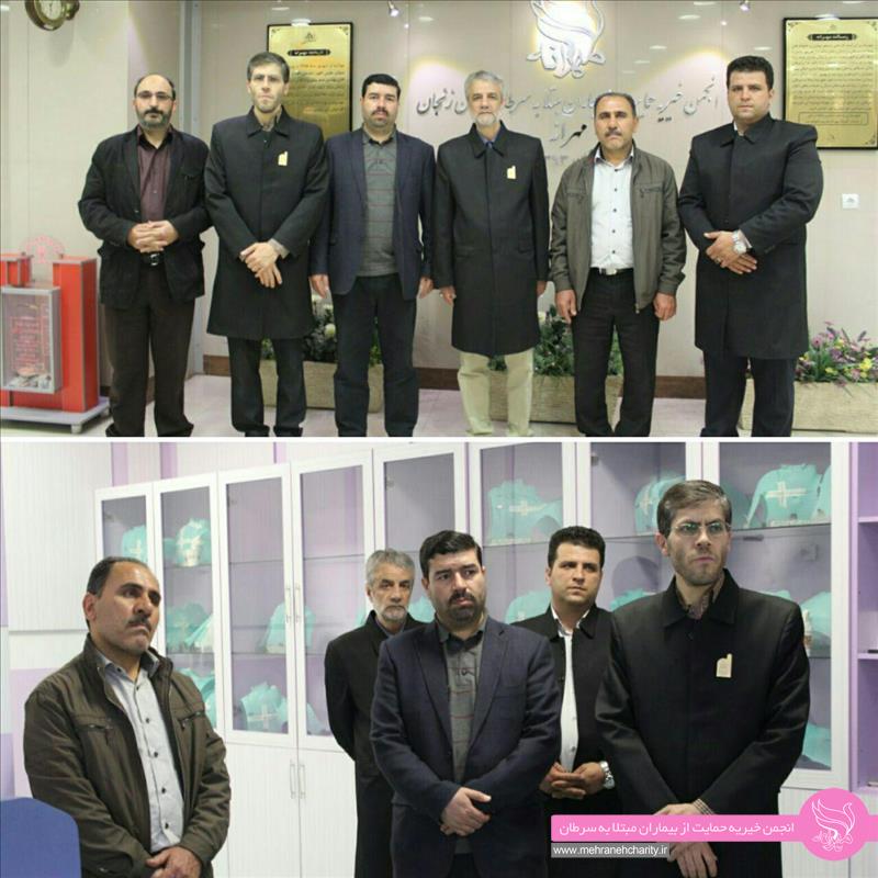 بازدید یکشنبه خادمان حسینیه اعظم زنجان از کلینیک رادیوتراپی مهرانه در مورخ 10 اردیبهشت ماه سال 96.